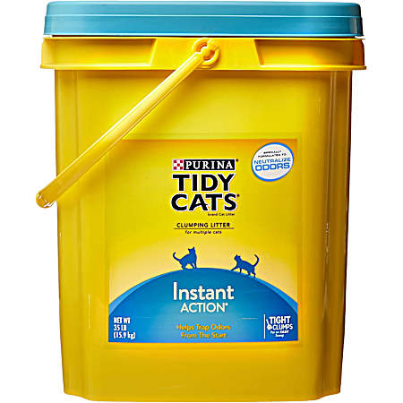 Tidy Cats Instant Action Clumping Cat Litter, 35 lb