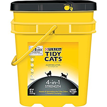Tidy Cats 4-IN-1 Strength Clumping Cat Litter - 35 lb