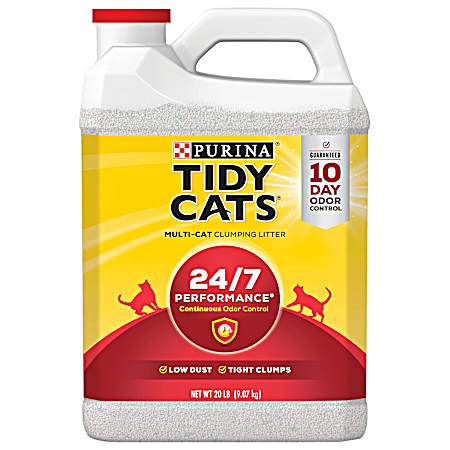 Tidy Cats 24/7 Performance Scoopable Multiple Cat Clumping Litter 20 lbs