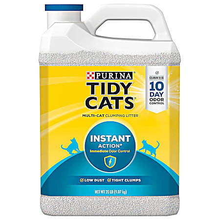 Tidy Cats Instant Action Scoopable Multiple Cat Clumping Litter 20 lbs