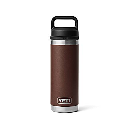 Rambler 18 oz Bottle Chug Wetlands Brown