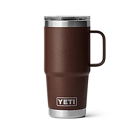 Rambler 20 oz Travel Mug Wetlands Brown