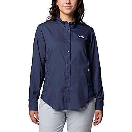 PFG Women's Nocturnal Tamiami II Button Front Long Sleeve Shirt