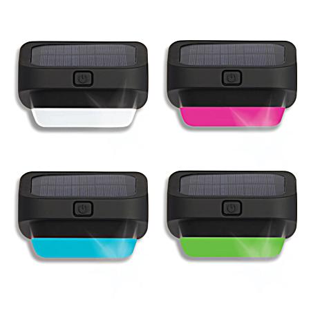Solar Fence Lights 4 Pk