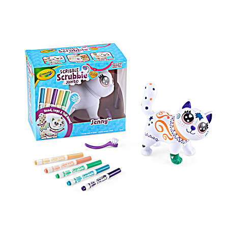 Scribble Scrubbie Pets Jumbo Jenny the Cat
