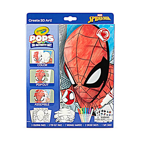 POPS 3D Activity Set - Spiderman