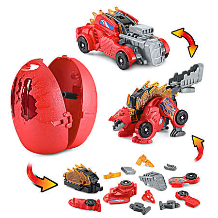 VTech Switch & Go Hatch & Roaaar Egg Stegosaurus Hot Rod