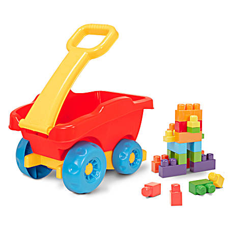 Building Blocks Oversized Rolling  Wagon - 25 Pc.