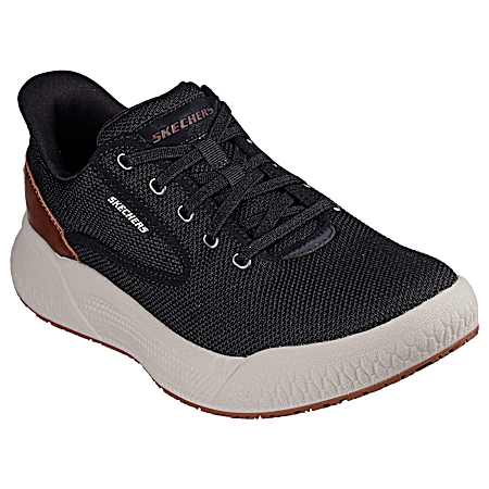 Men's Black Cyrus Bungee Lace Slip-Ins