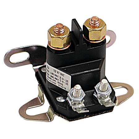 Universal 4-Pole Solenoid w/ Dual Mounting Bracket Universal