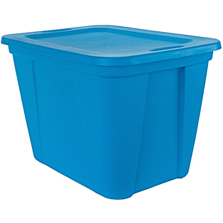 20 Gal Square Edge Tote - Aqua