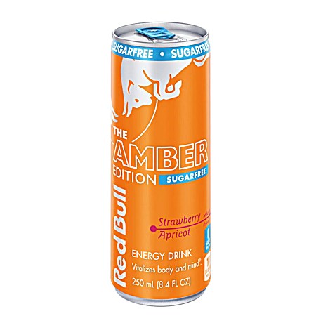 8.4 oz Amber Edition Sugar Free Strawberry Apricot Energy Drink