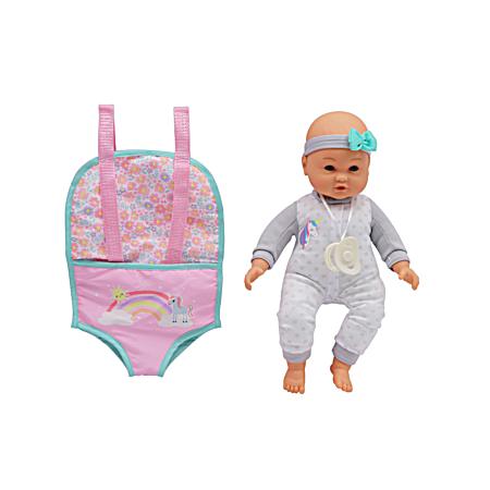 14 in. Baby Doll In Sling Carrier