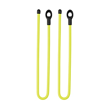 Gear Tie® Loopable™ Twist Tie 12 in. - 2 Pack - Neon Yellow