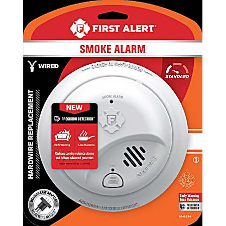 Interconnect Hardwire Smoke Alarm with Battery Backup