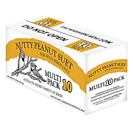 Nutty Peanut Suet - 10 Pk