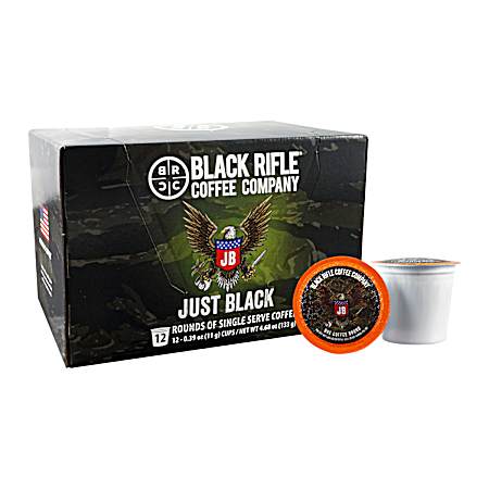Just Black Medium Roast Coffee Rounds - 12 Ct.