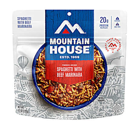 4.2 oz Freeze Dried Classic Spaghetti With Meat Sauce Pouch