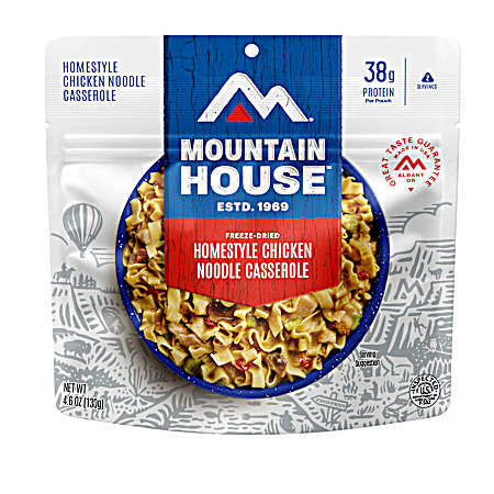 4.6 oz Freeze Dried Homestyle Chicken Noodle Casserole Pouch