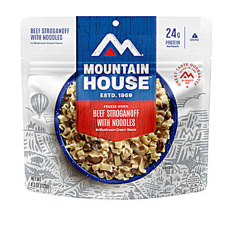 4.3 oz Freeze Dried Beef Stroganoff With Noodles Pouch