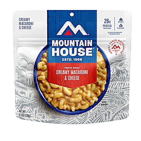 4.5 oz Freeze Dried Creamy Macaroni & Cheese Pouch