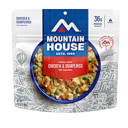 4.5 oz Freeze Dried Chicken And Dumplings With Vegetables Pouch