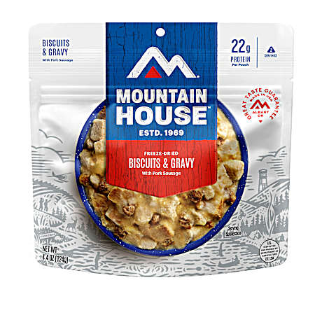 4.4 oz Freeze Dried Biscuits And Gravy Pouch