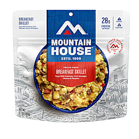 3.7 oz Freeze Dried Breakfast Skillet Pouch
