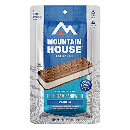 1.13 oz Freeze Dried Vanilla Ice Cream Sandwich Pouch