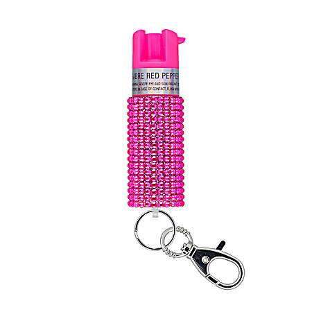 Jeweled Pepper Spray - Pink
