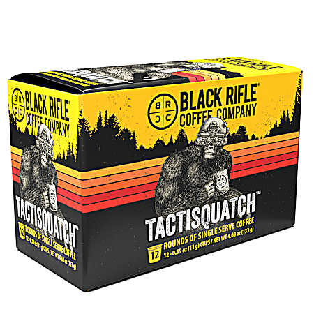 Tactisquatch Dark Roast Coffee Rounds - 12 Ct.