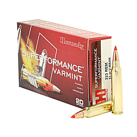.223 Rem 53gr Superformance V-Max SPF - 20 Rounds