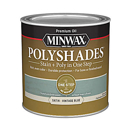 Vintage Blue PolyShades Stain & Polyurethane in 1 Step