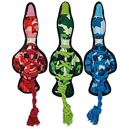 Cross Ropes Camo Duck Dog Toy - Assorted
