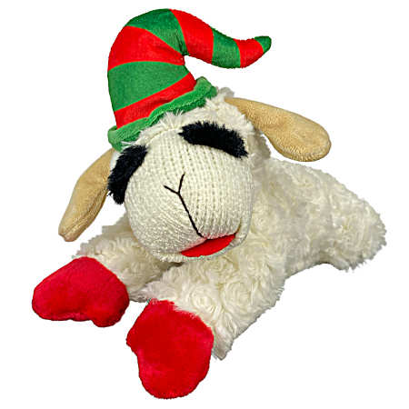 10.5 in. Elf Lamb Chop Dog Toy