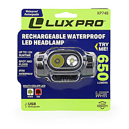 Pro series Multi-mode LED Headlamp with Red Lights