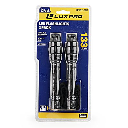 LED Flashlights - 2 Pk