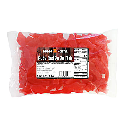 16 oz Ruby Red JuJu Fish Candy