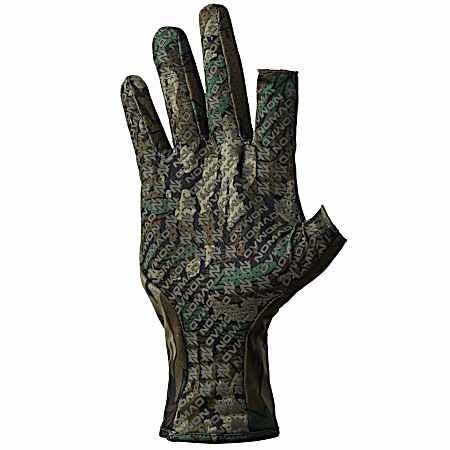 Men's Mossy Oak Greenleaf Fingerless Gloves