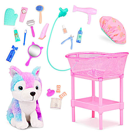 Puddles Dog Plush & Grooming Playset