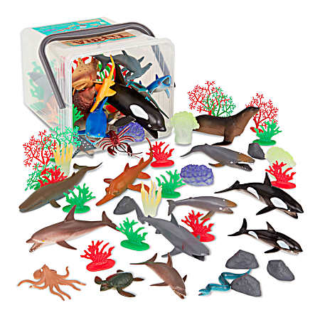 Marine World Toy Sea Animals Bucket