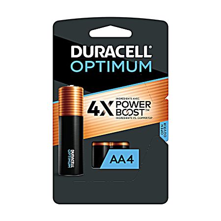 Optimum AA Alkaline Batteries - 4 Pk