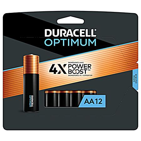 Optimum AA Alkaline Batteries - 12 Pk