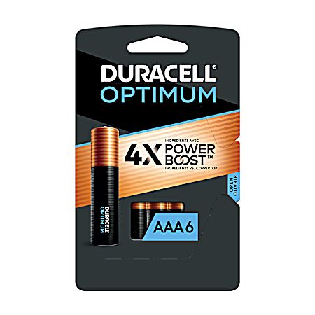 Optimum AAA Alkaline Batteries - 6 Pk