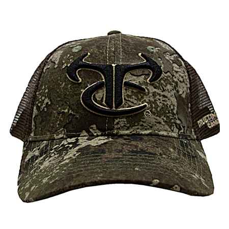 Men's Strata/Brown 3D Logo Mesh Cap