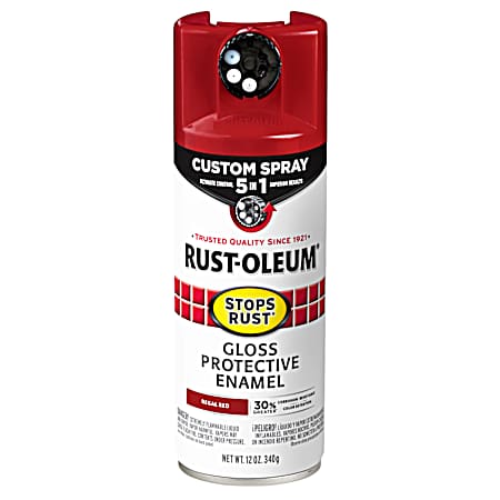 12 oz Stops Rust 5-in-1 Gloss Protective Enamel Custom Spray