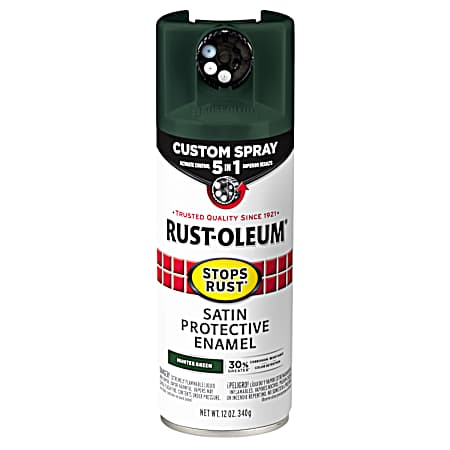 12 oz Stops Rust 5-in-1 Satin Protective Enamel Custom Spray