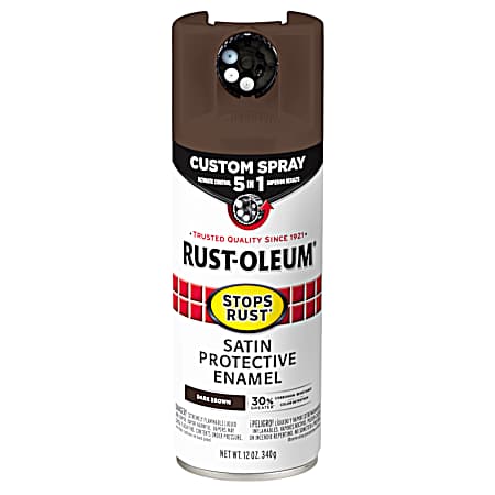 12 oz Stops Rust 5-in-1 Satin Protective Enamel Custom Spray