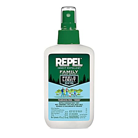 4 oz Insect Repellent Family Pump Spray Deet Free