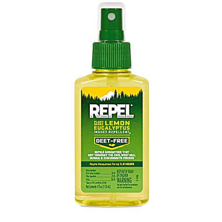 4 oz Plant-Based Lemon Eucalyptus Insect Repellent2 Deet Free Pump Spray